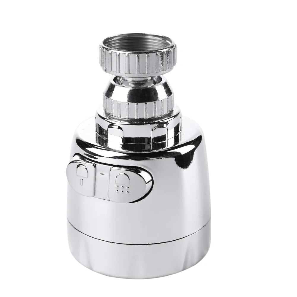 Universal 2/3-Mode Rotating Kitchen Faucet Adapter 360° Swivel Aerator Spray Nozzle, Water-Saving Tap Extender
