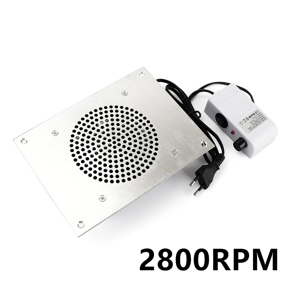 2800RPM Desk Nail Dust Collector Built-In Suction Fan for Nail Art & Salon – 3 Replaceable Dust Bags