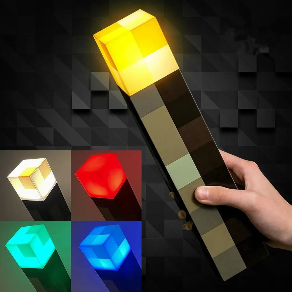 Brownstone Torch LED Night Light 4-Color USB Rechargeable Cartoon Table & Wall Lamp for Kids Bedroom