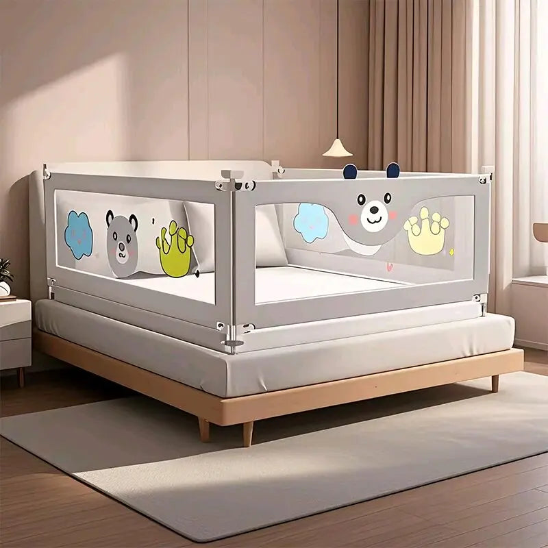 Baby & Toddler Bed Rail Anti-Fall Safety Guard - Side Bed Barrier Fits 1.5-2.2 m (59-87 in)