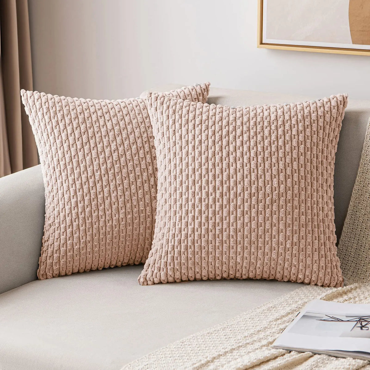 Decorative Cushion Cover 45x45 cm (18x18 in) Sofa Throw Pillow Cover for Living Room Home Decor