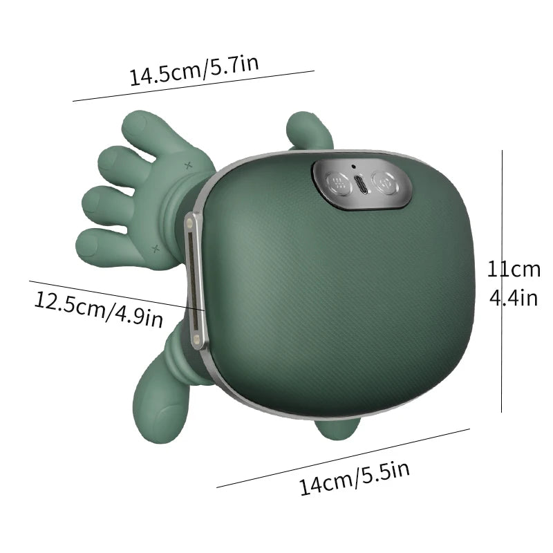 Wireless Electric Neck & Shoulder Massager with Finger-Style Nodes, Battery-Powered