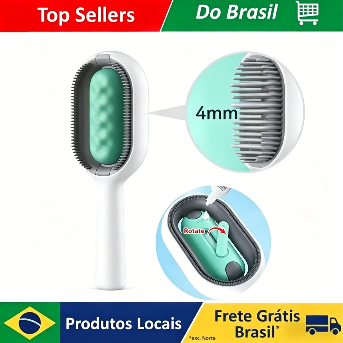 Reusable Double-Sided Pet Hair Remover Brush for Cats & Dogs – Anti-Static Soft Grooming Tool for Furniture, Carpet & Clothing