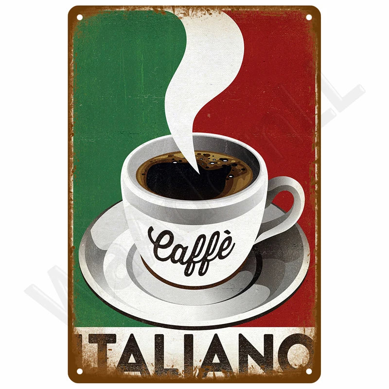 Retro Metal Wall Sign 20 x 30 cm (7.8 x 11.8 in) Vintage Tin Bedroom Wall Art