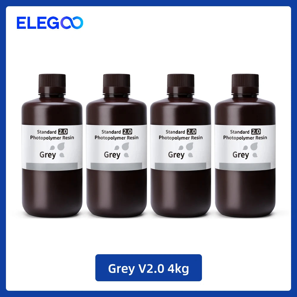 UV 3D Printing Resin 405nm, ABS-like, Water Washable, 8K Compatible for MSLA/DLP/LCD Printers