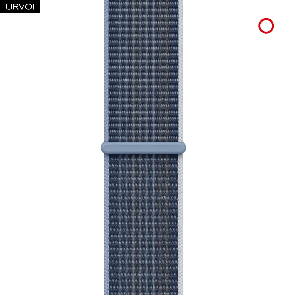 Nylon Sport Loop Band for Apple Watch — Breathable Hook & Loop Fastener — Fits 42/44/45/46/49mm