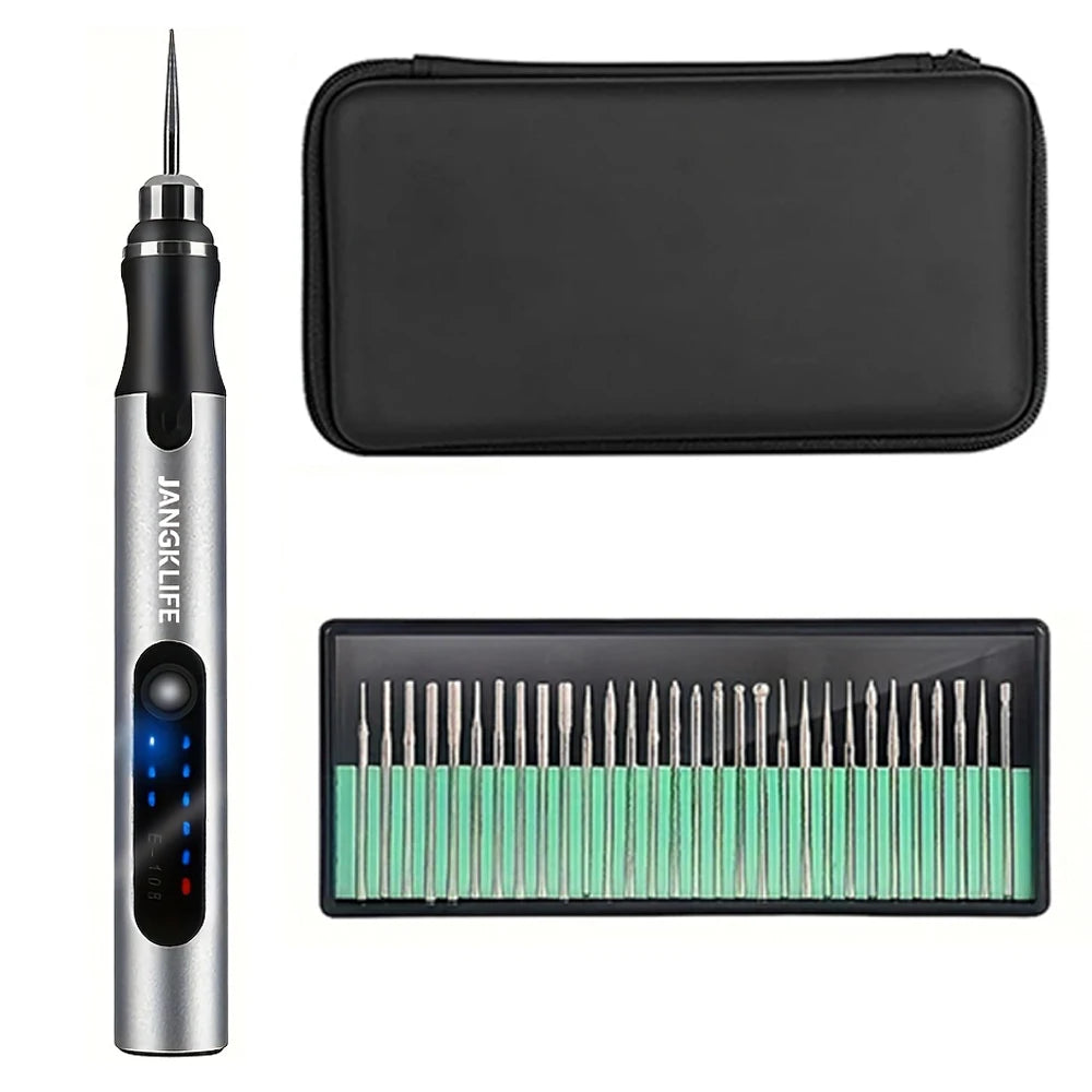 USB Cordless Rotary Tool Kit – Mini Wireless Drill for Jewelry, Wood, Metal & Glass Engraving