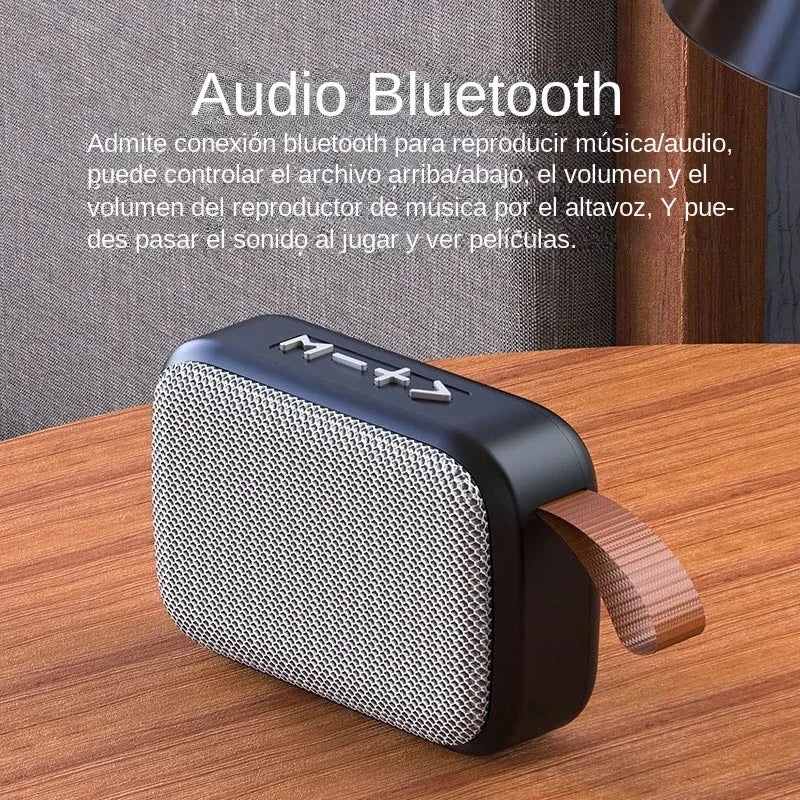 Portable Fabric Bluetooth Speaker Waterproof Rechargeable TF Card FM Radio 3W 4.65 x 3.07 x 1.54 in (118 x 78 x 39 mm)