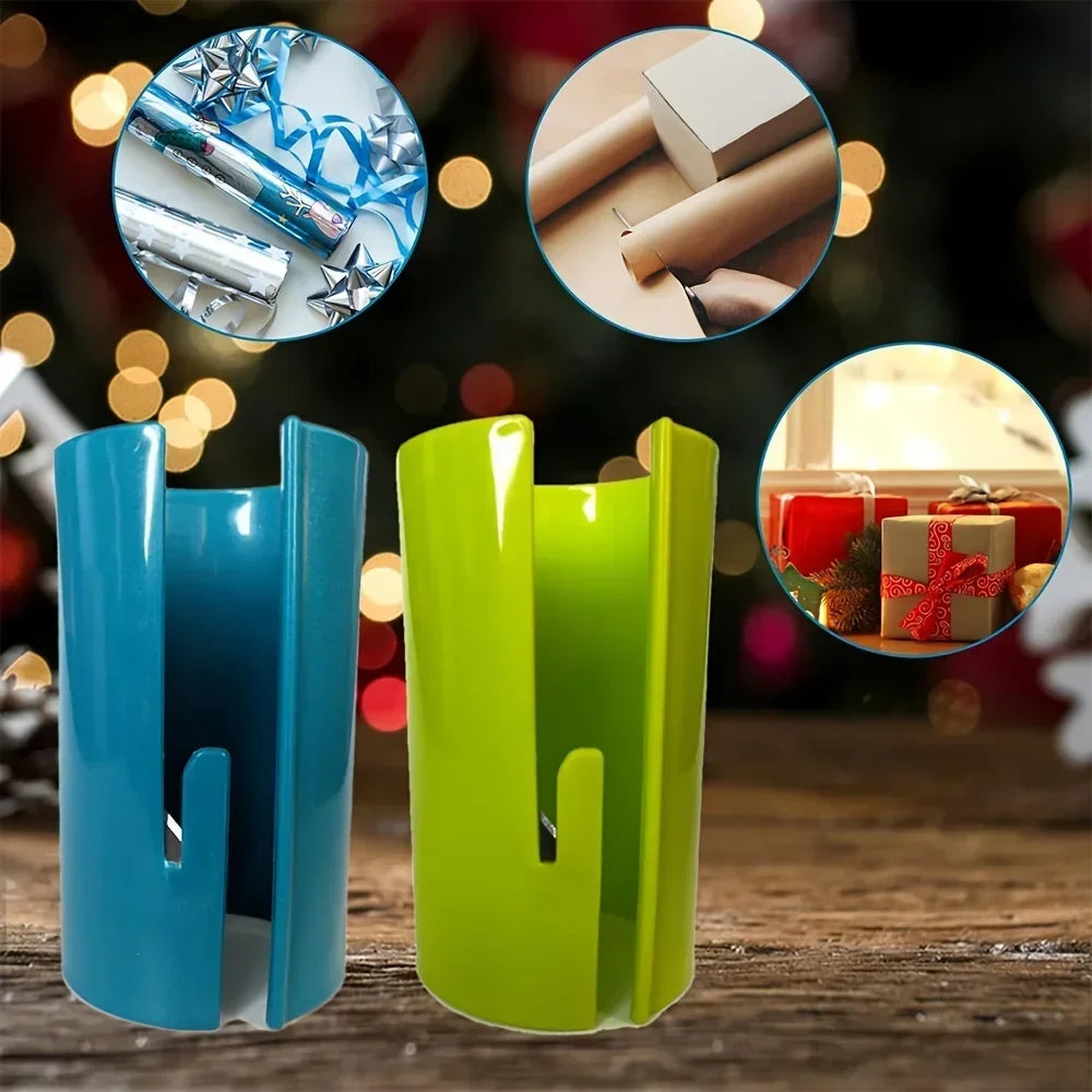Sliding Wrapping Paper Cutter for Gift Wrap Rolls view 2