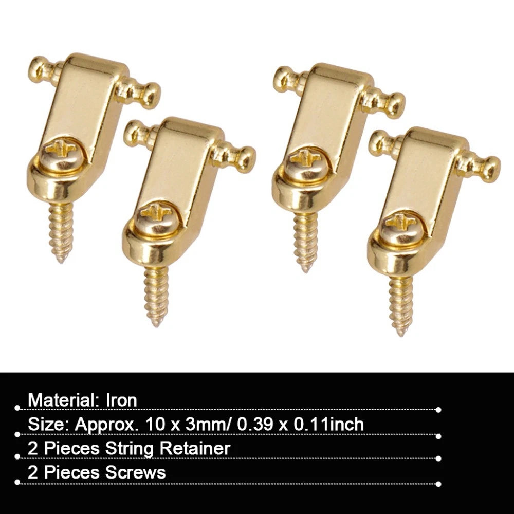 Roller String Tree String Retainer for Electric Guitar - Roller Guide (Silver/Gold/Black)