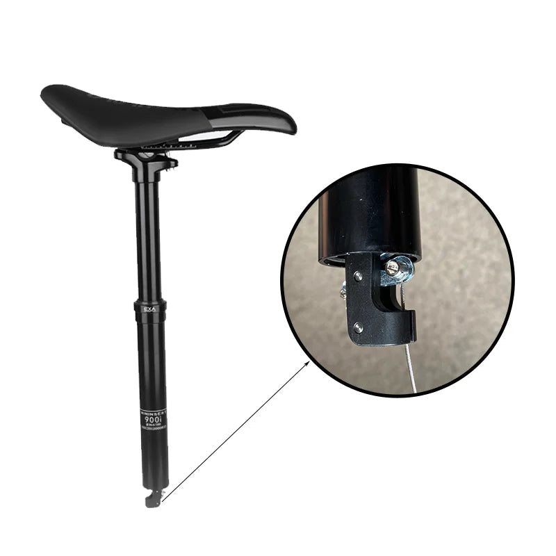 Hydraulic Dropper Seatpost — 30.9mm & 31.6mm Diameters, 100mm or 125mm Travel, Internal Cable Remote