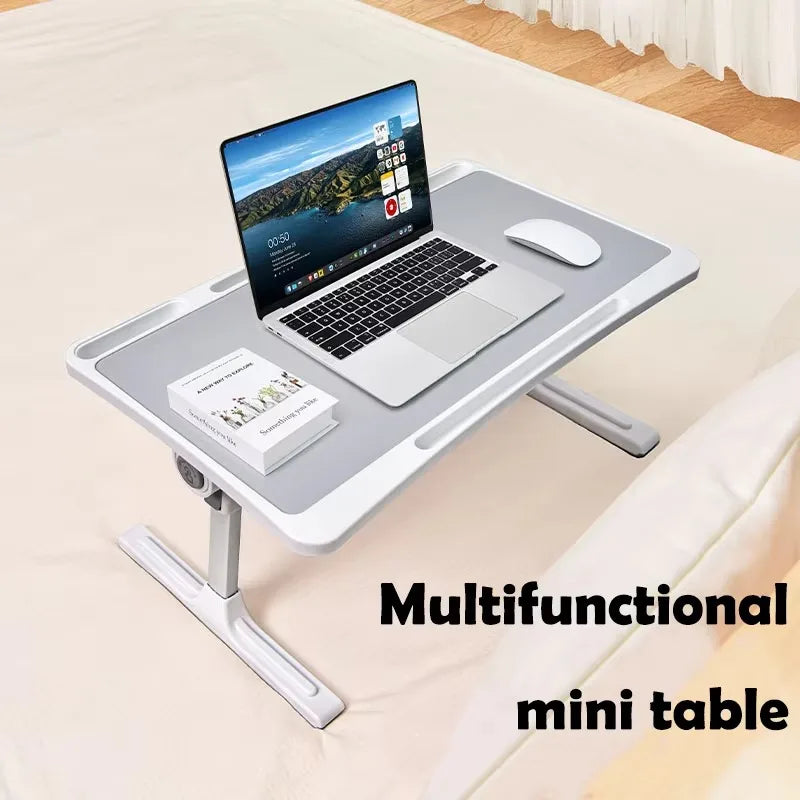 Portable Multifunction Mini Laptop Desk - Compact Bedside Lap Desk for Work & Study
