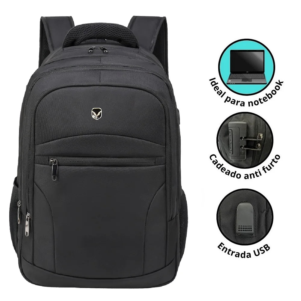 Anti-Theft Laptop Backpack 16.5-Inch USB Charging Port 32L Travel Work School Bag