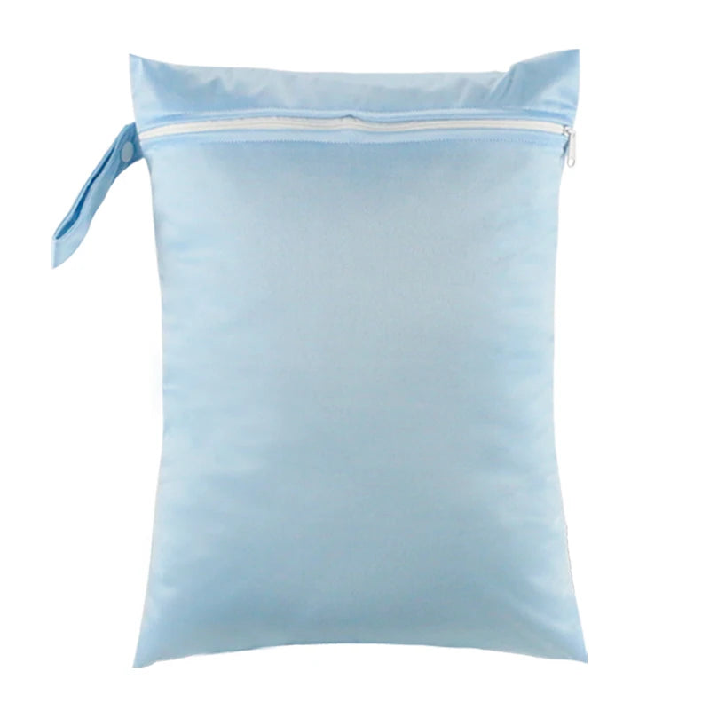 Waterproof Wet Bag 30 x 40 cm (11.8 x 15.7 in) Reusable Washable Diaper & Swim Pouch for Travel