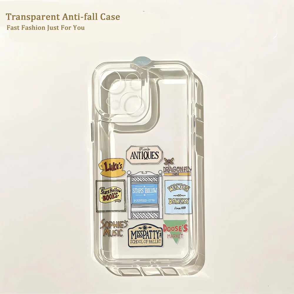 Transparent Soft TPU Phone Case – Clear Shockproof Anti-Scratch Back Cover for iPhone (Fits Most Models)