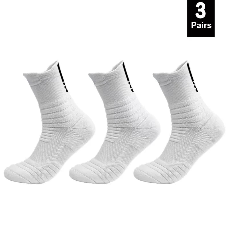 Anti-Slip Football & Basketball Socks for Men – Breathable Deodorizing Sport Socks, Ankle/Low Tube, 1 or 3 Pairs, EU 39-45