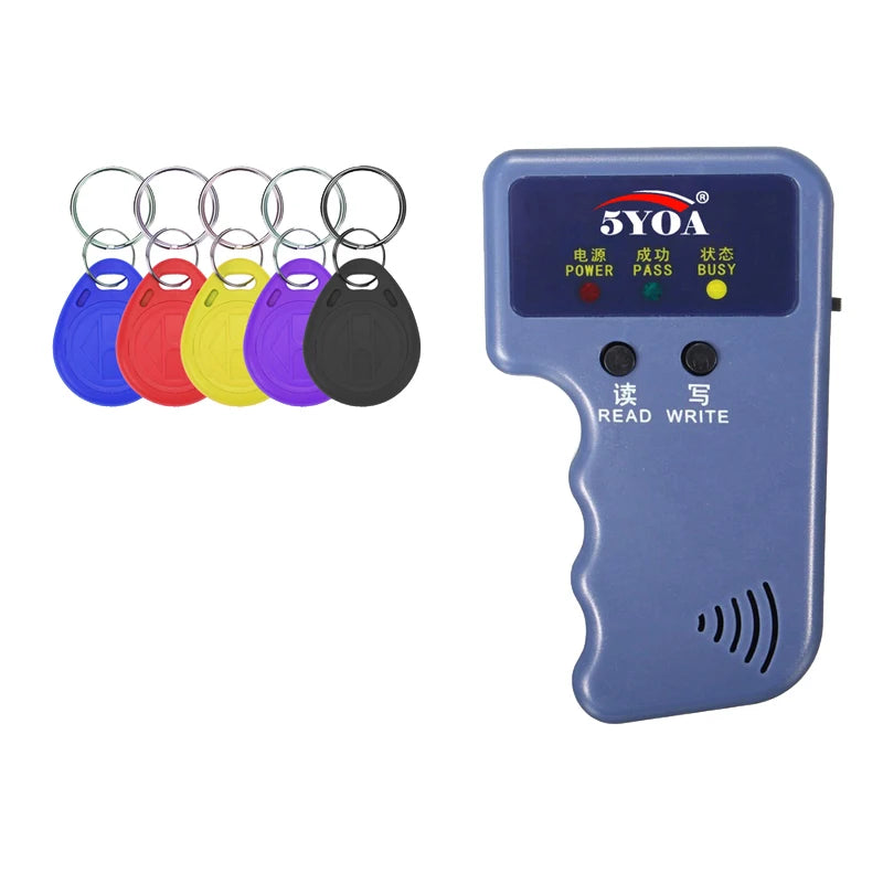 Handheld 125 kHz RFID Duplicator & Copier - ID Card Reader Writer Key Cloner (T5577 EM4305 Compatible)