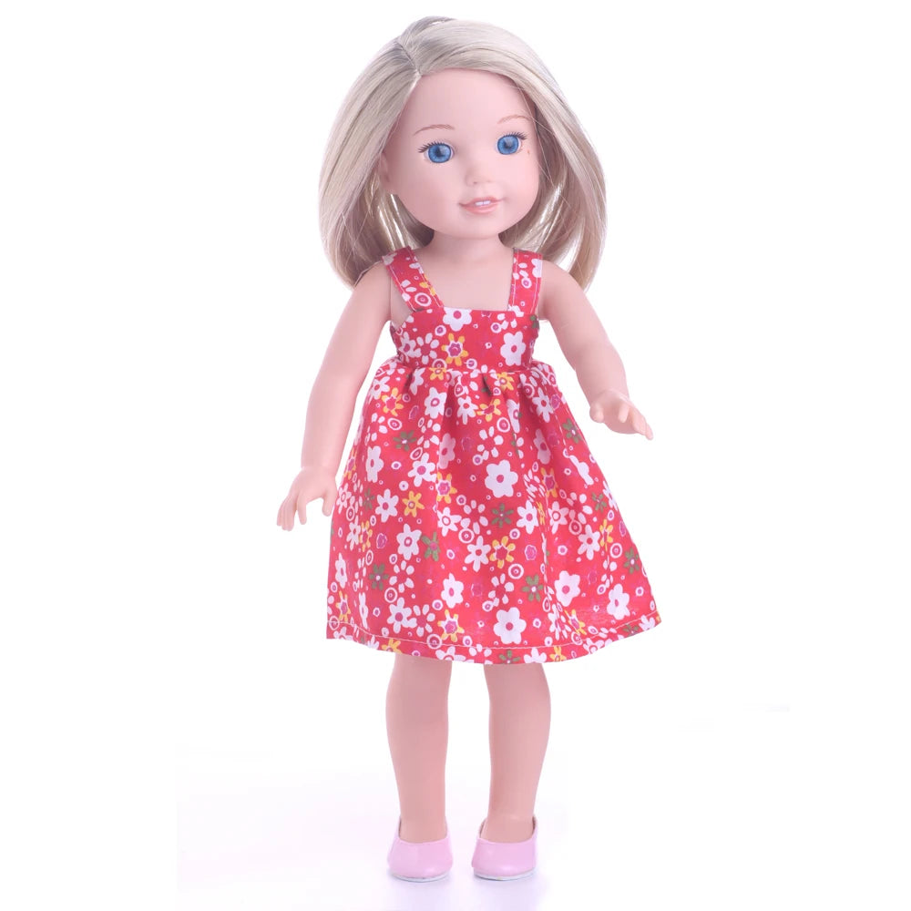Fashion Doll Dress & Accessories Set for 14.5-Inch (36.8 cm) and 32–34 cm (12.6–13.4 in) 1/6 Scale Dolls