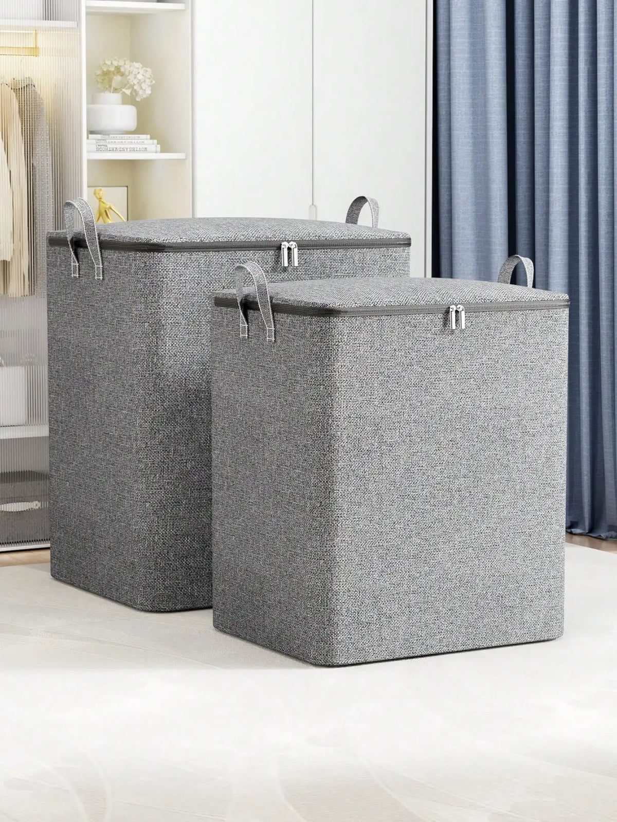 Foldable Large Capacity Clothing Storage Bag – Space-Saving Closet Organizer & Dust Cover
