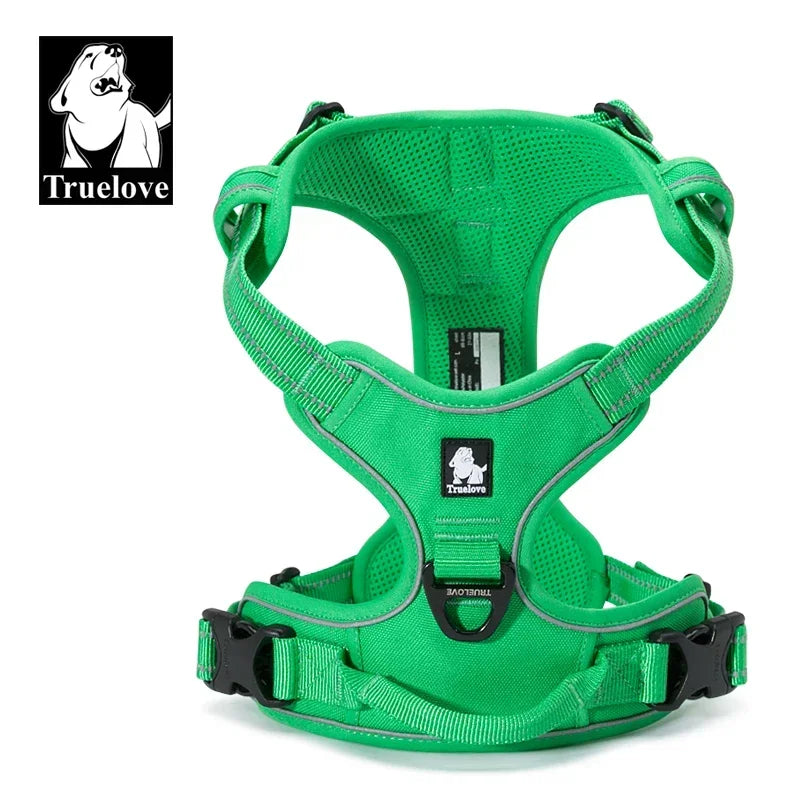 No-Pull Reflective Padded Dog Harness with Handle - Adjustable Escape-Proof Vest XS-XL