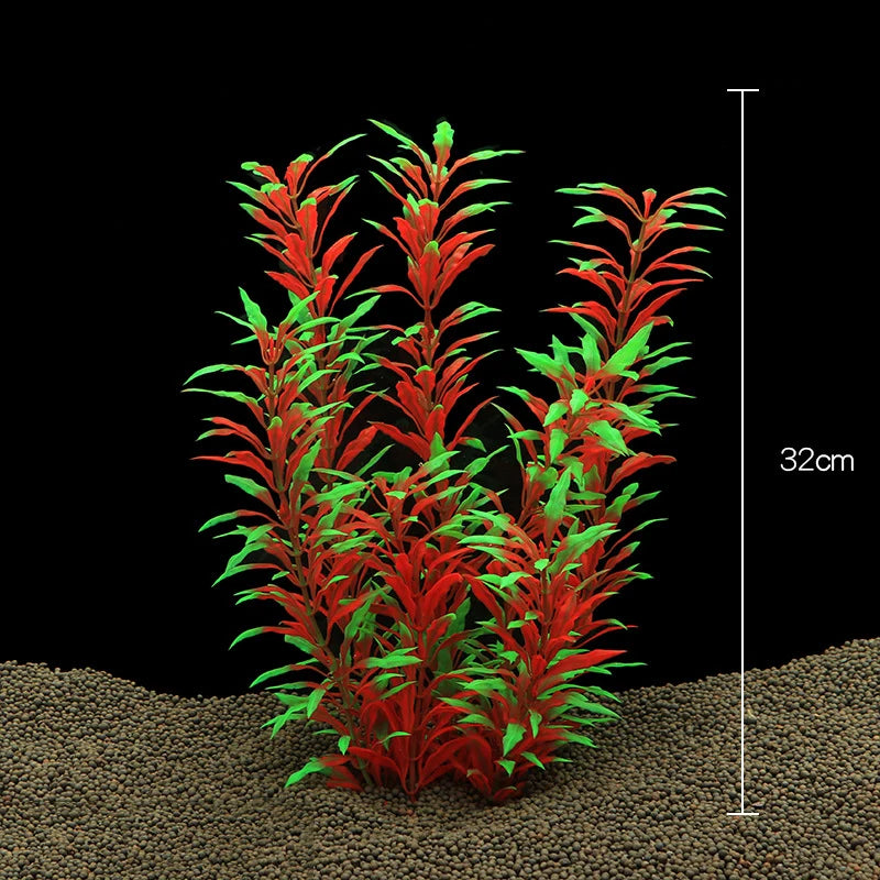 Artificial Aquarium Plants — Plastic Underwater Decorations for Fish Tanks, Realistic Aquarium Decor