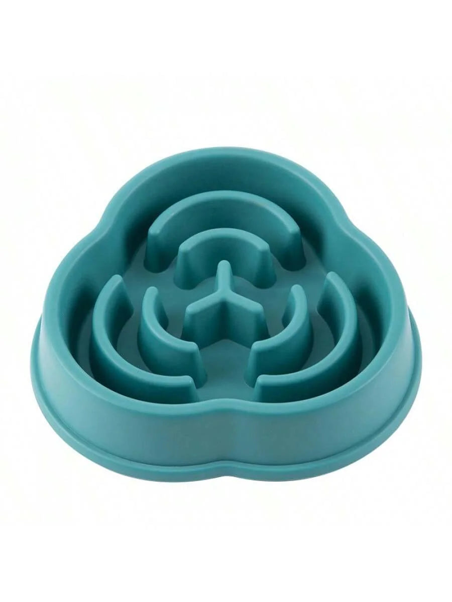 Large Dog Slow Feeder Bowl 500ml (17 fl oz) Cloud-Shaped Plastic Anti-Choke Slow Eating Bowl