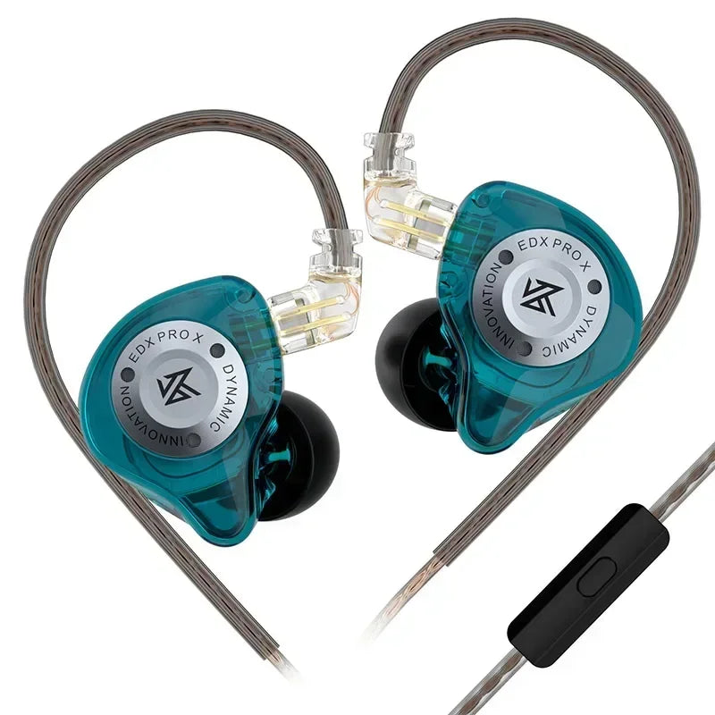 Dynamic Drive In-Ear Wired Earphones - HiFi Bass DJ Monitor Earbuds with Detachable 2-Pin Cable, 3.5mm