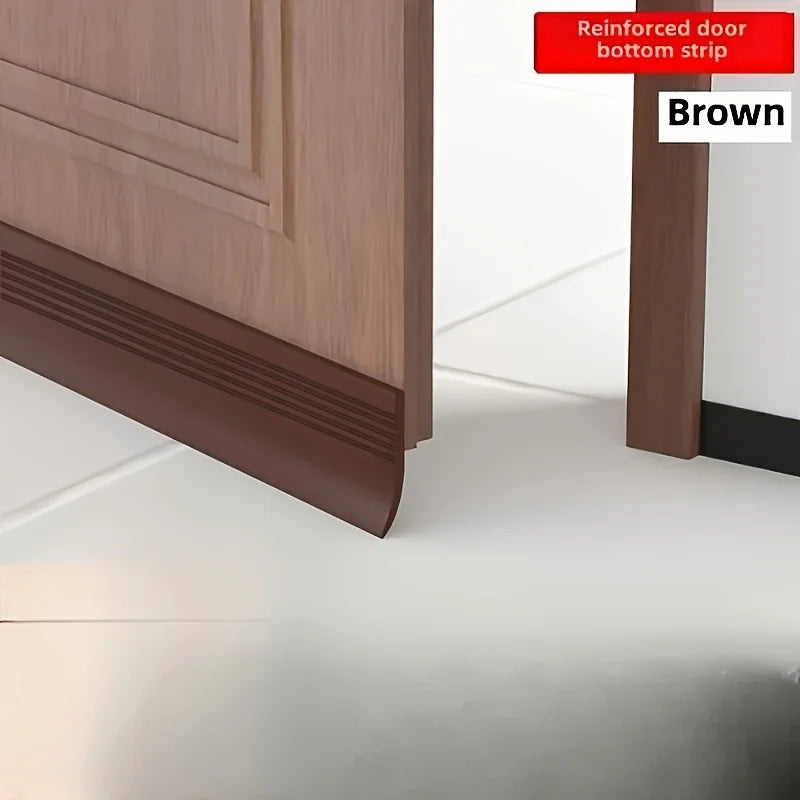 Thickened Self-Adhesive Silicone Door Bottom Seal Strip 1M (3.6 cm / 1.42 in) Weatherproof Soundproof Dustproof Gap Sealer