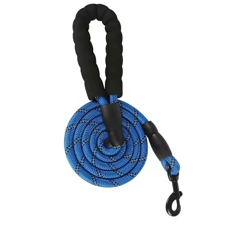 Reflective Heavy-Duty Dog Leash – Nylon Anti-Pull Leash for Small, Medium & Large Dogs