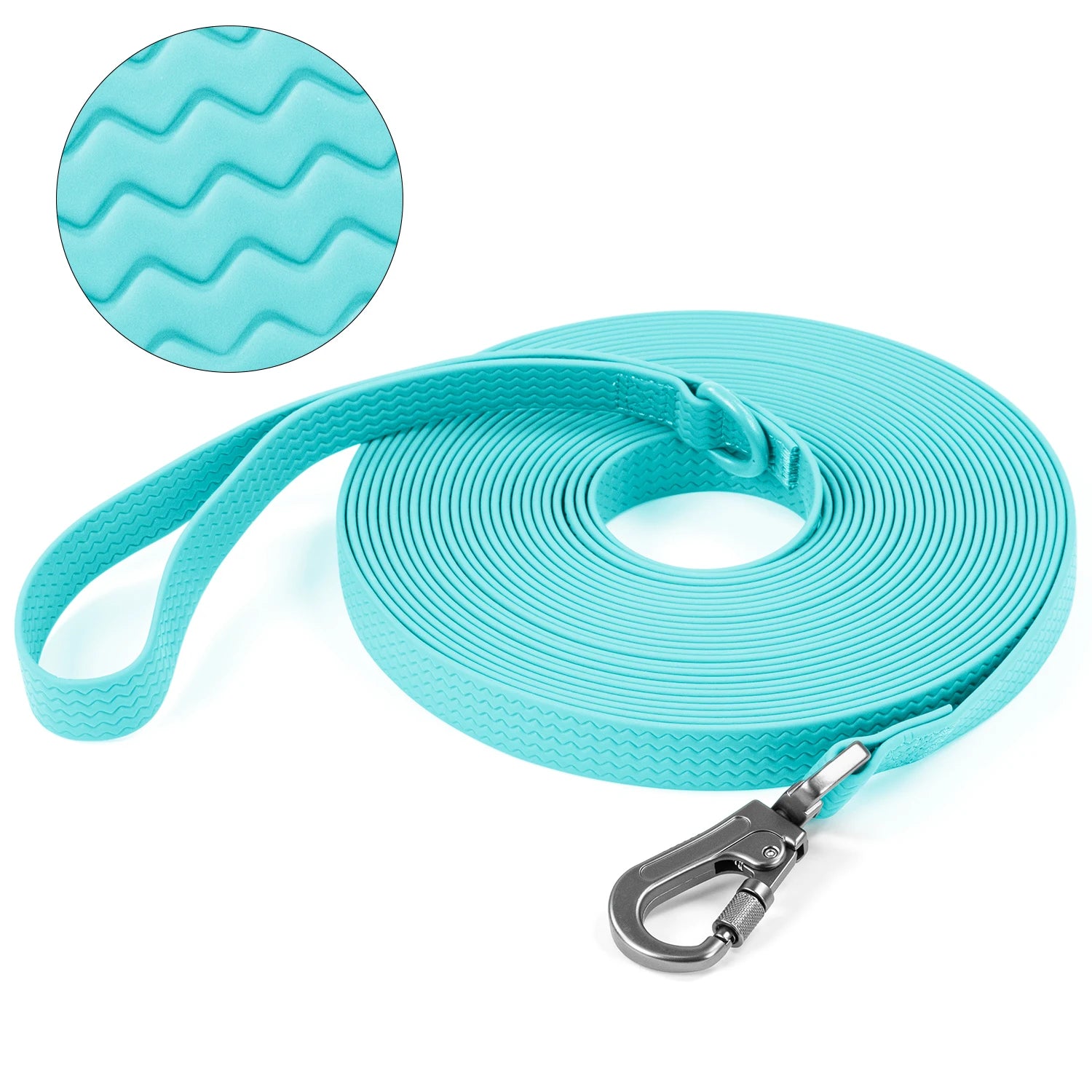 Waterproof PVC Dog Leash — Non-Slip, Easy-Clean Training Leash for Medium & Large Dogs — 1.8 m (6 ft), 3 m (9.8 ft), 5 m (16.4 ft), 10 m (32.8 ft)
