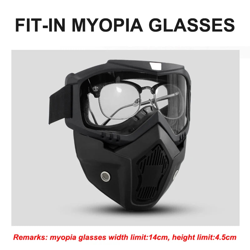 Windproof Outdoor Sports Goggles – HD Motorcycle & Snowboard Eyewear with UV Protection