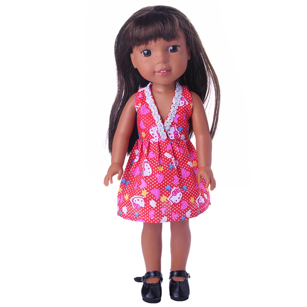 Fashion Doll Dress & Accessories Set for 14.5-Inch (36.8 cm) and 32–34 cm (12.6–13.4 in) 1/6 Scale Dolls