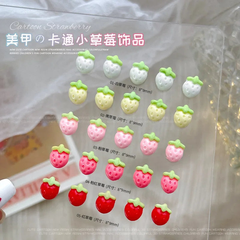 20pcs Lemon Resin Nail Charms – Mini Fruit Slice Nail Art Decorations, 11 x 12 mm (0.43 x 0.47 in) Mixed Colors
