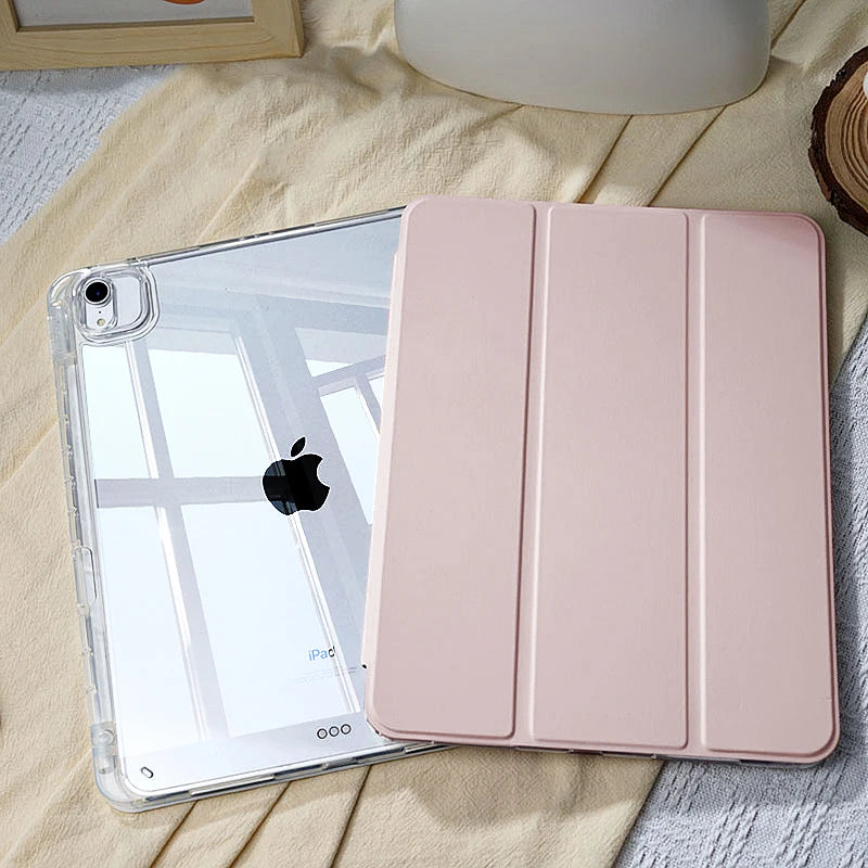 Universal iPad Case — Magnetic Detachable Cover & Shockproof Acrylic Shell with Stand for iPad Air 11, iPad Pro 11/12.9, iPad Mini, iPad 10.9/10.2