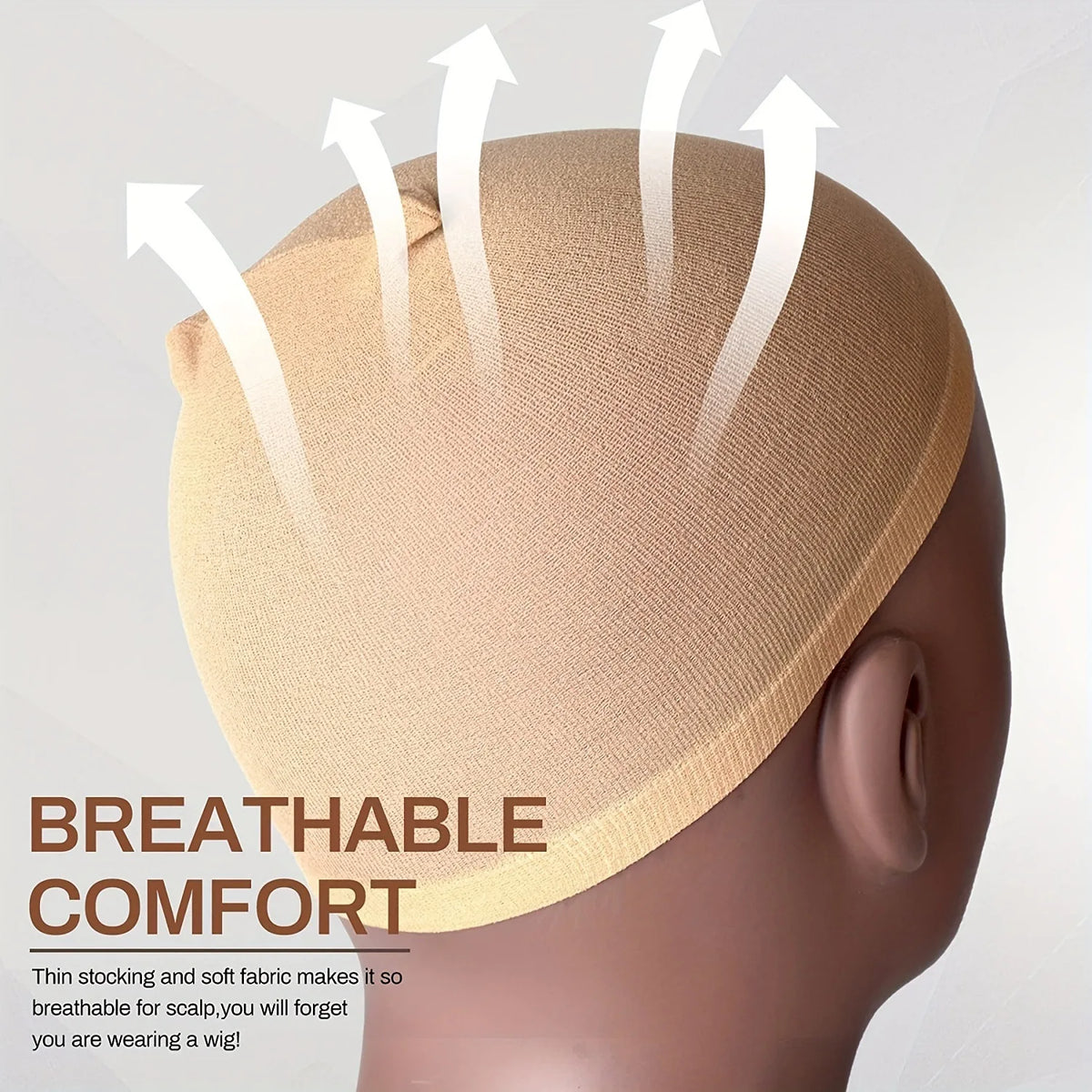 Wig Cap Hair Nets – Stretch Mesh Stocking Caps for Making Wigs, 2/10/12/20-Pack (One Size)