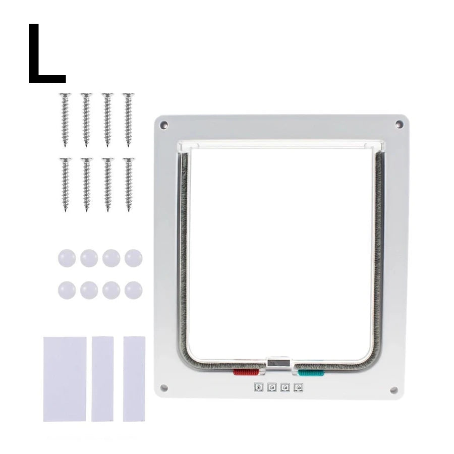 1-Pack Pet Door for Glass & Acrylic Panels — Two-Way Cat & Small Dog Flap