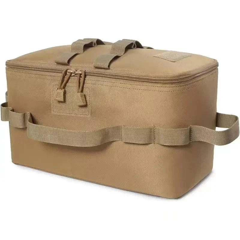 Large Capacity Camping Storage Bag - Outdoor Tool & Picnic Organizer for Cookware, Utensils and Gas Canisters