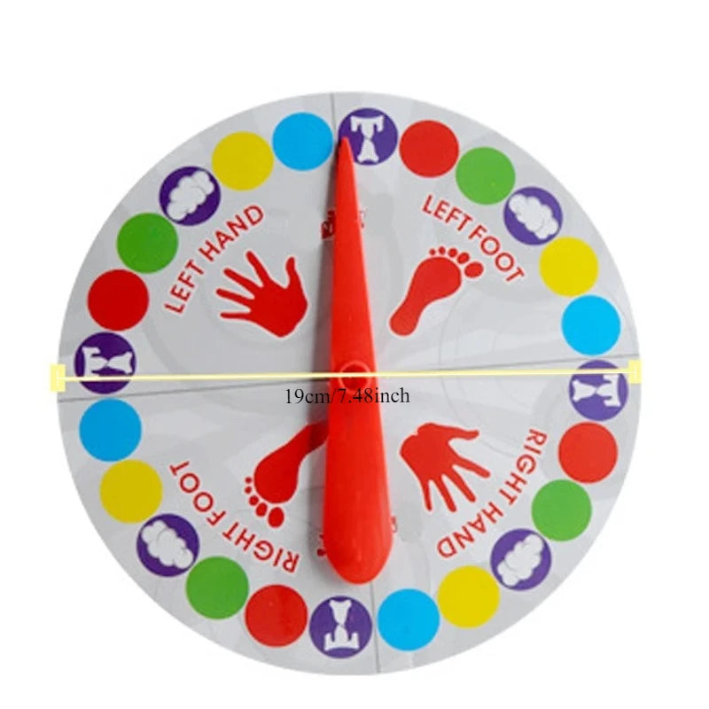 Twist Game Mat Indoor Outdoor Interactive Family Party Game for Kids and Adults - Balance & Movement Twisting Game