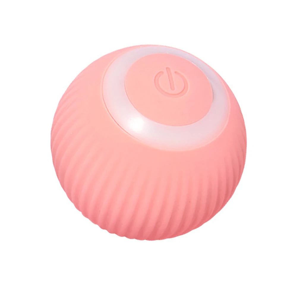 Automatic Rolling Cat Ball Toy – USB Rechargeable Interactive Self-Moving Kitten Toy for Indoor Play