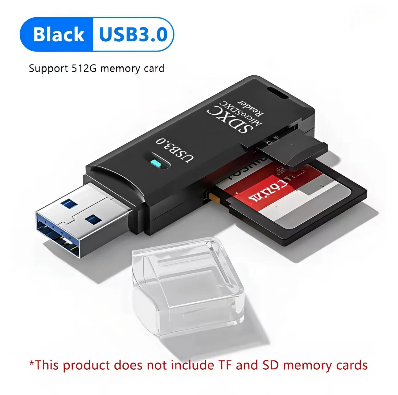 USB 3.0 2-in-1 Micro SD (TF) & SD Card Reader - High-Speed USB Adapter for PC Laptop