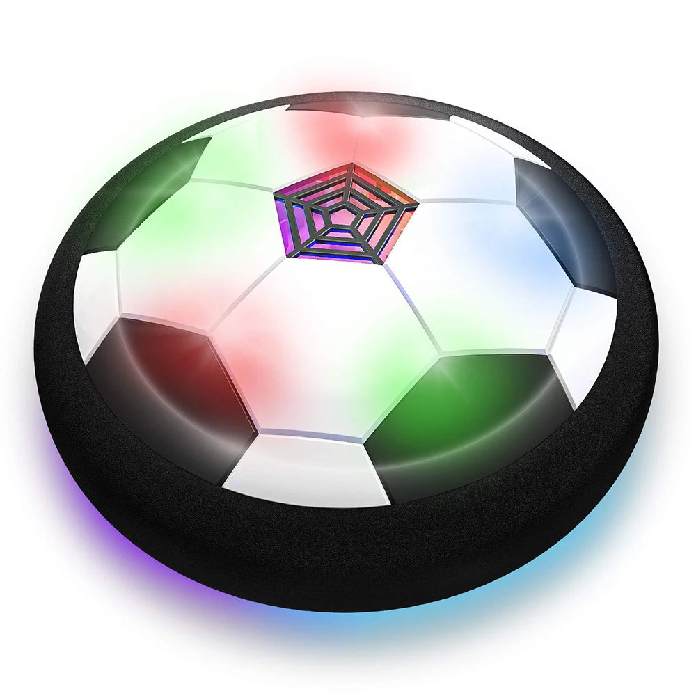 LED Hover Soccer Ball 7.1 in (18 cm) Air-Powered Indoor/Outdoor Training Toy for Kids, Birthday Gift