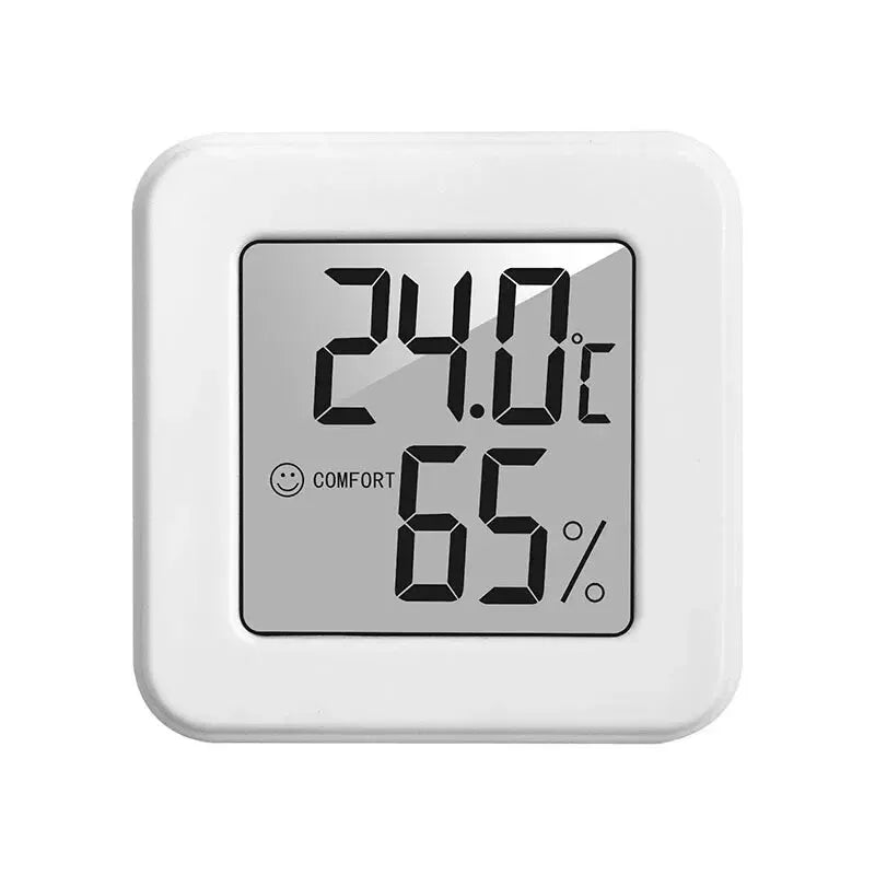 Compact Indoor Thermo-Hygrometer – Portable Digital Temperature & Humidity Monitor for Bedroom and Office