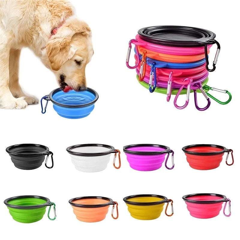 Collapsible TPR Travel Pet Bowl – Portable Dog & Cat Food and Water Bowl