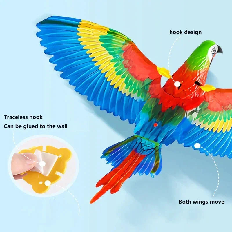 Interactive Flying Bird Cat Toy: Electric Hanging Eagle Teaser with Scratch Rope