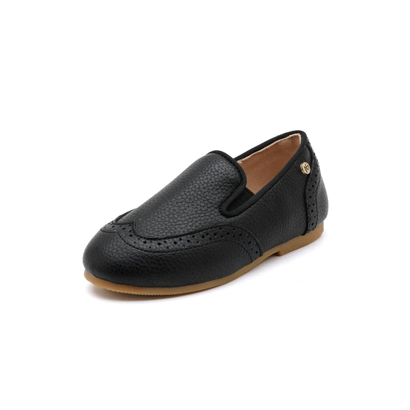 Kids Leather Mary Jane Shoes – Toddler Girls & Boys Slip-On Princess Flats, Oxford School Shoes, Sizes 21–37 (13–22.5 cm / 5.12–8.86 in)