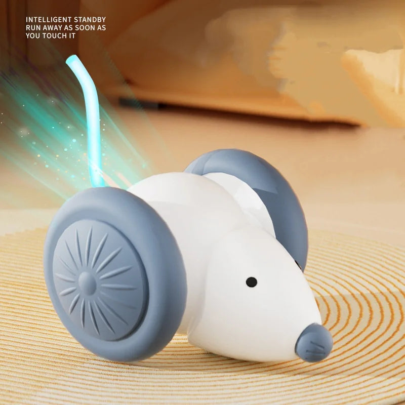 Smart Interactive Cat Toy - USB Rechargeable Rotating Feather Automatic Play for Indoor Kittens & Cats