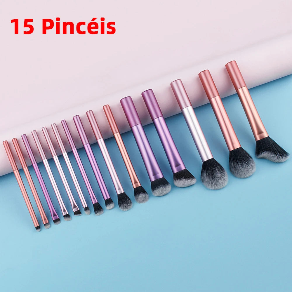 12-Piece Professional Makeup Brush Set – Ergonomic Handles & Portable Case, Vegan Synthetic Bristles