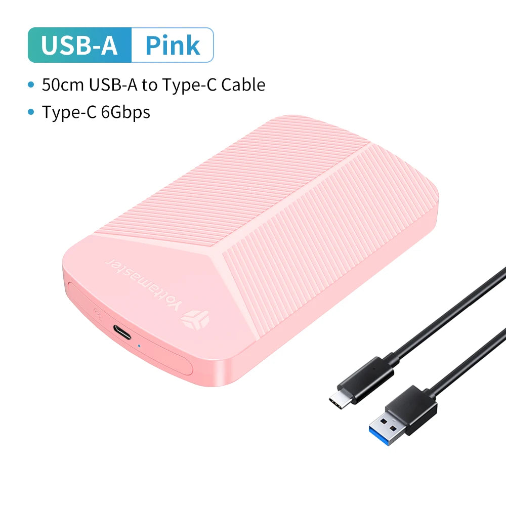 2.5-Inch SATA HDD/SSD Enclosure USB 3.0 UASP 6Gbps — Windows, Mac, Linux