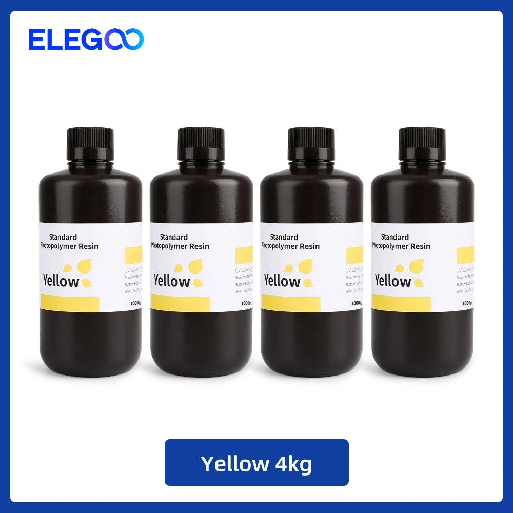 UV 3D Printing Resin 405nm, ABS-like, Water Washable, 8K Compatible for MSLA/DLP/LCD Printers