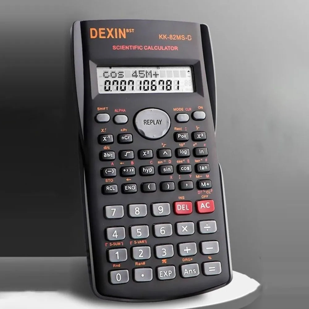 12-Digit Scientific Calculator, 2-Line Display, 240 Functions, Portable Multifunction Calculator